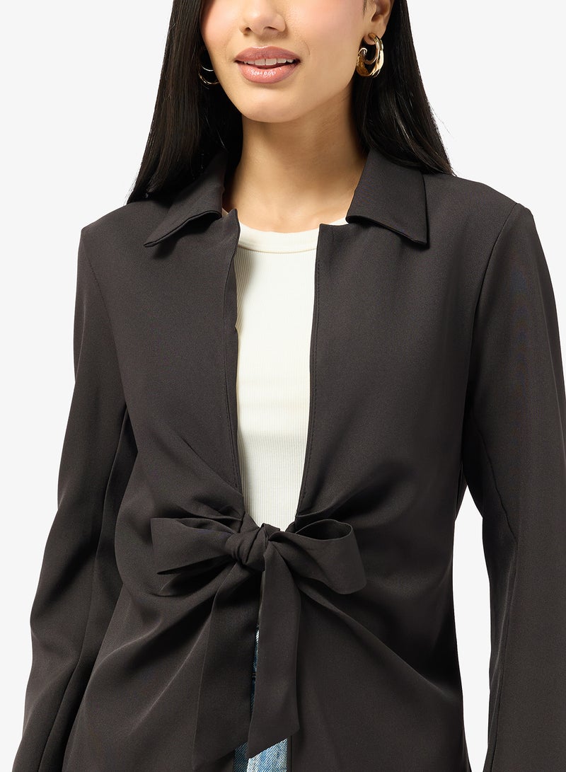 جينجر قميص بياقة مع خصر محدد - Image 3